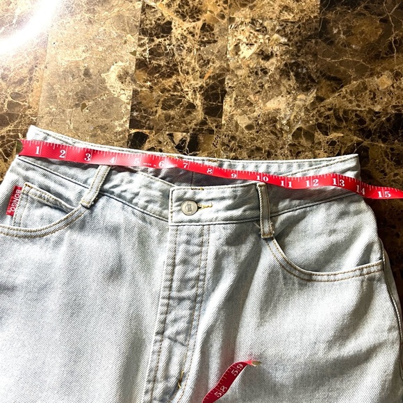 🎬BONGO🎬#VINTAGE 90s Light Blue Straight Leg Jean/Made in USA/ BONGO#🧡 - Picture 6 of 8